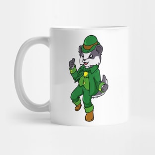 Badger Leprechaun - St Patricks Badger Mug